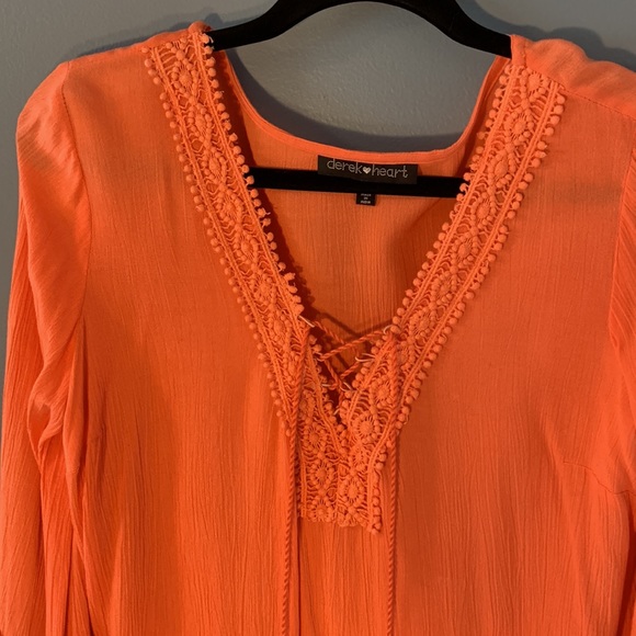 Orange Derek heart top - Picture 2 of 8